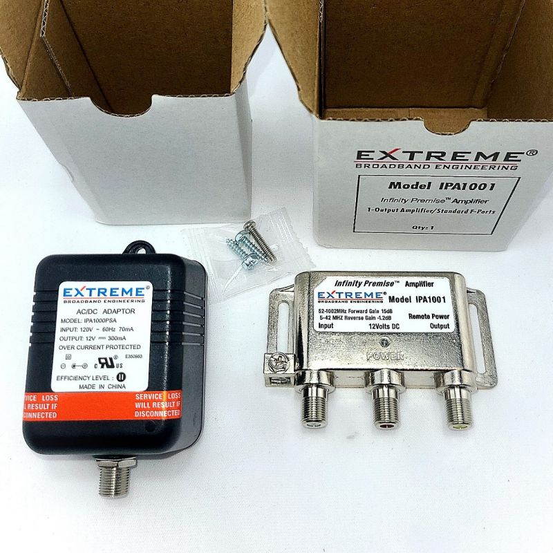 Extreme Broadband Infinity Premise Amplifier Silver Color IPA1001