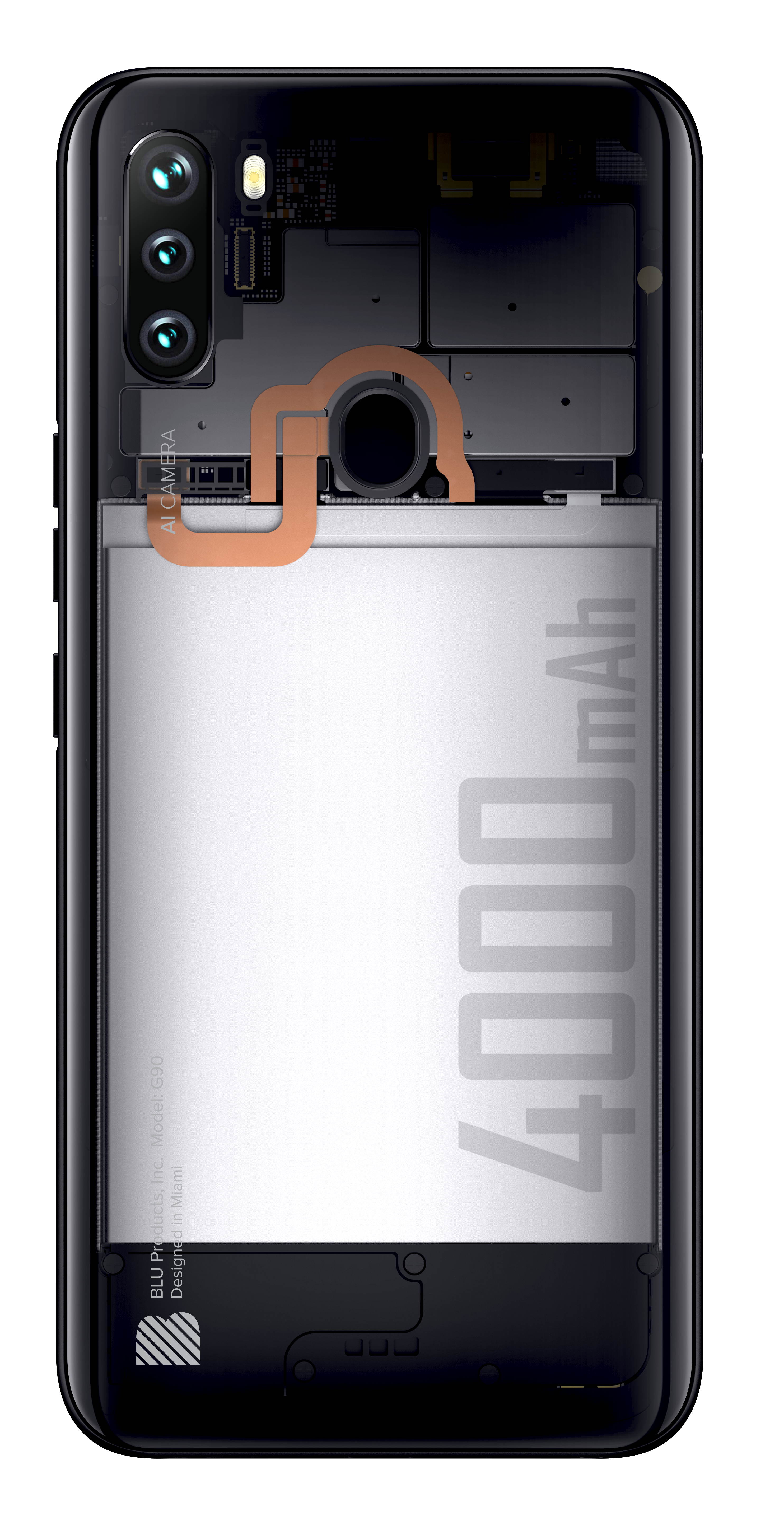 BLU G90 G0310WW 64GB Dual SIM GSM Unlocked Android SmartPhone w/ Triple Camera 16MP