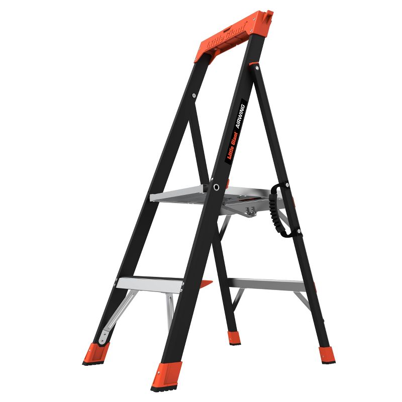 Little Giant Ladder Systems 4' ANSI Type IAA 375 lb rated fiberglass Stepstool Gray