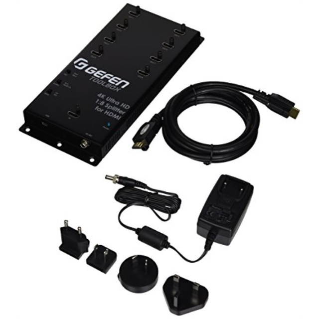 Gefen  4K DCI & ULTRA HD 1:8 HDMI Splitter with Cascading Output (Black)