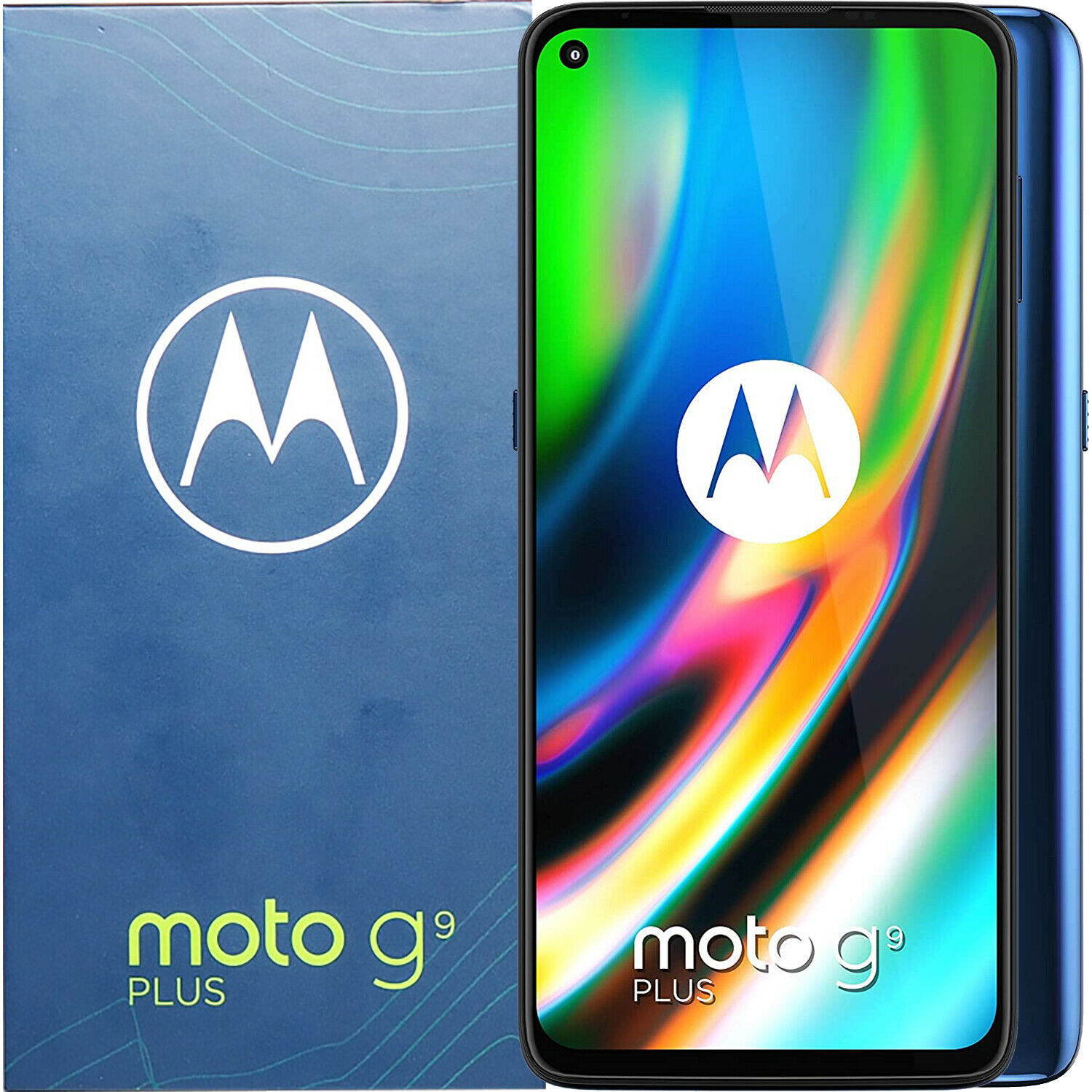 Motorola Moto G9 Plus Dual-SIM 128GB (GSM Only | No CDMA) Factory Unlocked 4G/LTE Smartphone (Navy Blue) - International Version