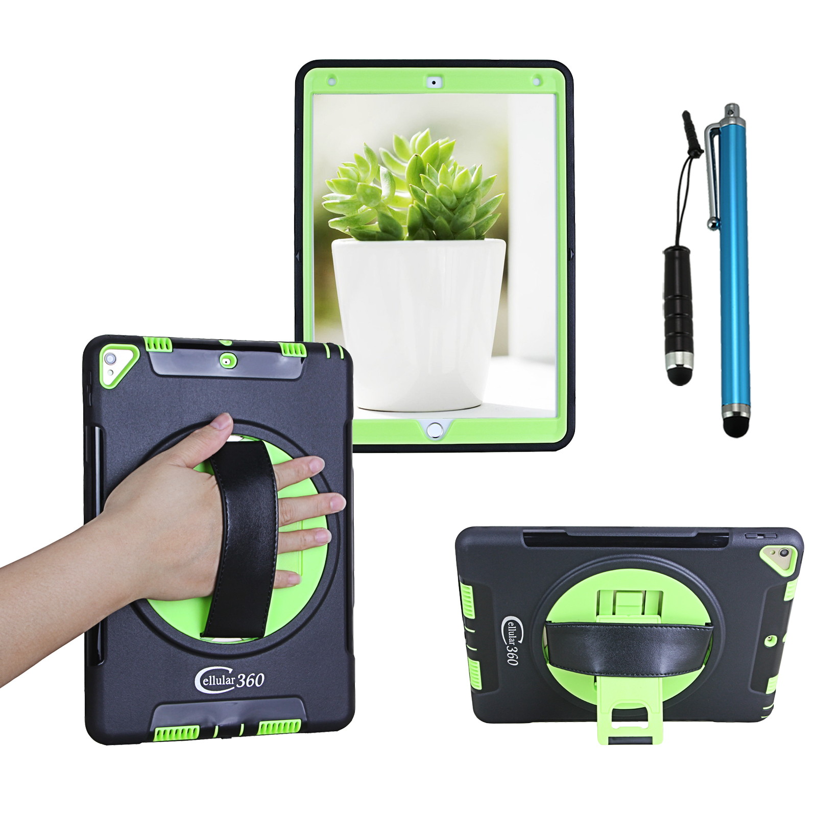 UAG Designed for Microsoft Surface Go 2 / Surface Go Case Scout w/Handstrap [Black] Rugged Military Drop Tested Protective Cover