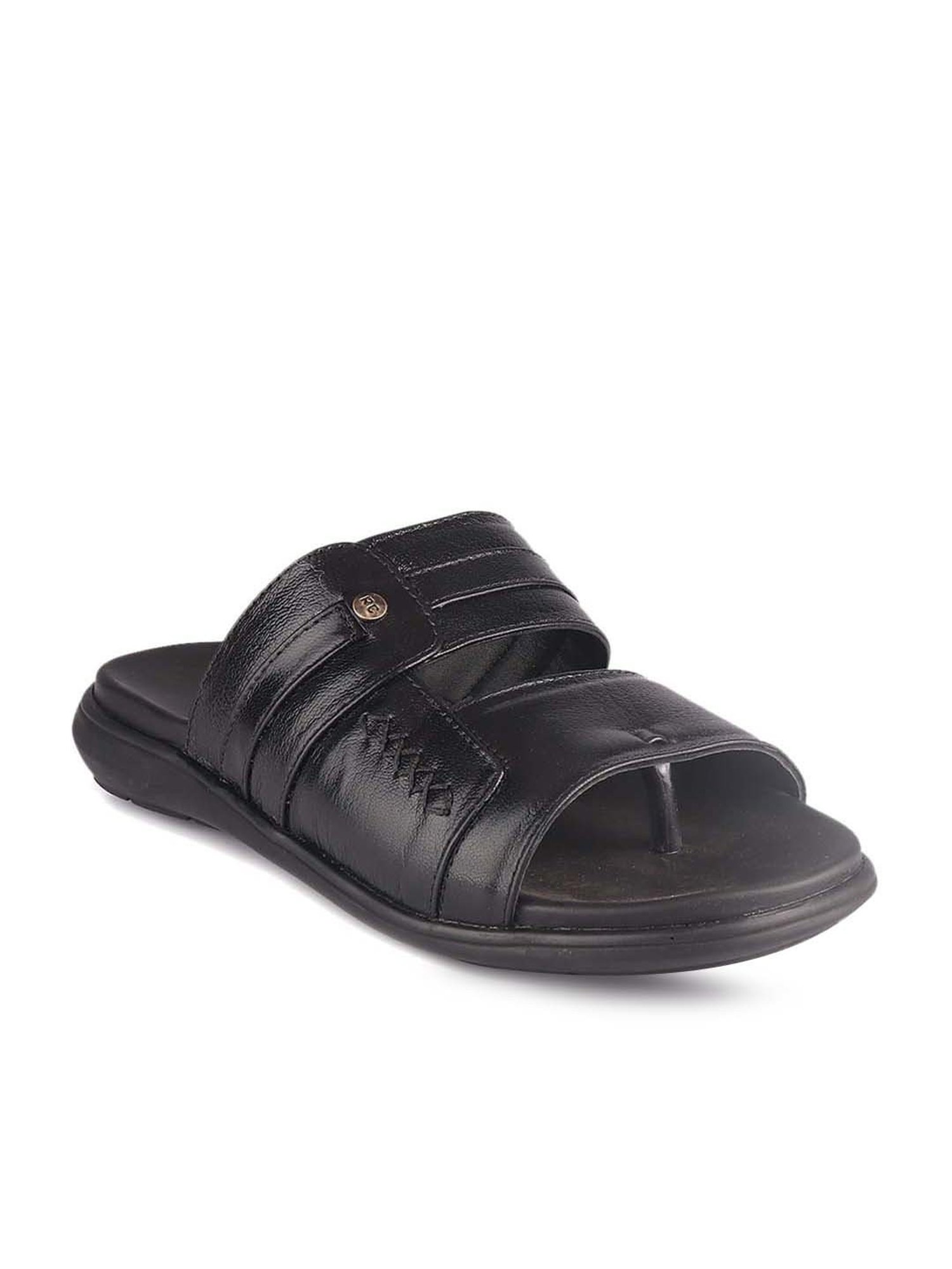Red Chief Men's Black Thong Sandals