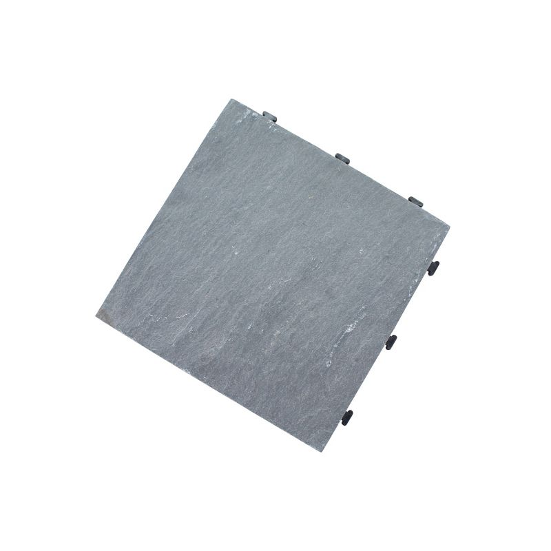 Natural Slate Deck Tile 6pc Set - Gray - Courtyard Casual