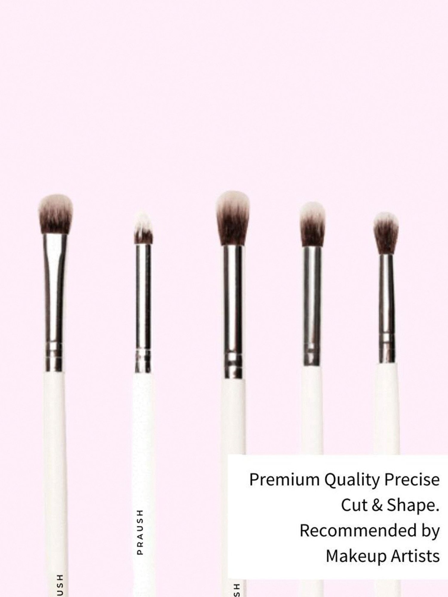 Praush Professional Eye Blending Brush Set -  5 Pcs