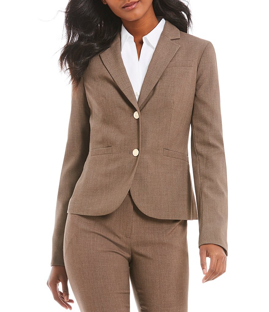 Calvin Klein Luxe Stretch 2 Button Blazer