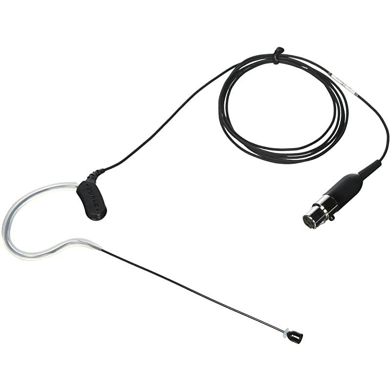 MX153B/O-TQG Omnidirectional Earset Headworn Microphone, Black