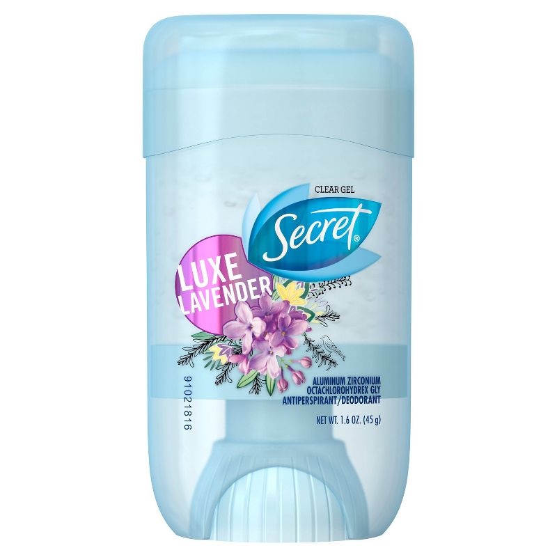 Secret Fresh Deodorant Clear Gel Luxe Lavender - Trial Size - 1.6oz