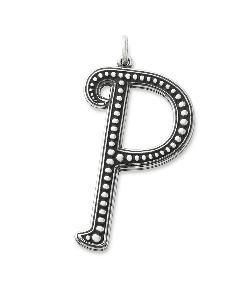 James Avery Beaded Initial Pendant Charm