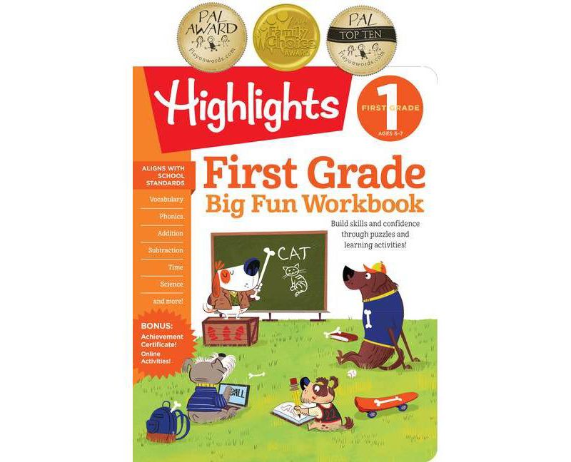 Big Fun 1st Grade Activity Book 10/15/2017 - by Highlights (Paperback)