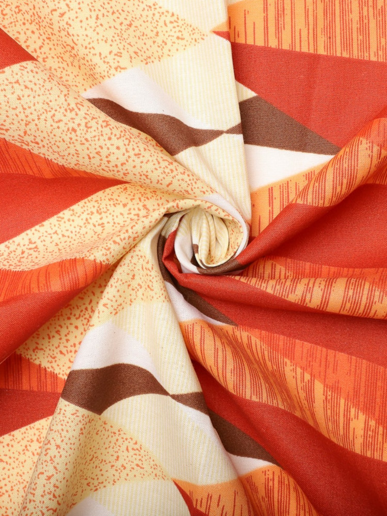 Dhrohar Printed Multicolor Cotton 180 TC Double Bedsheet with 2 Pillow covers