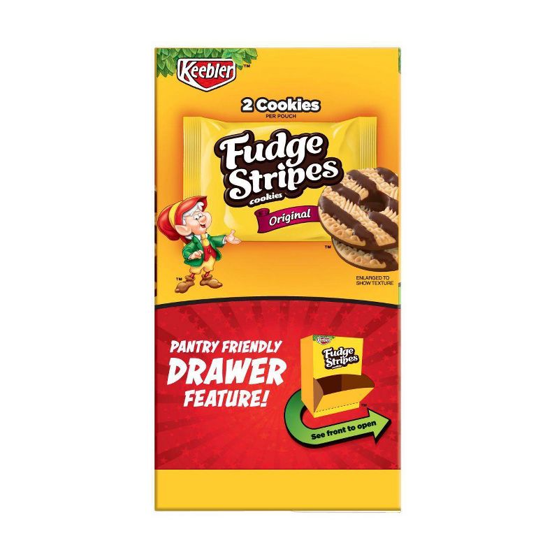 Keebler Fudge Stripes Original Just Grab n' Go Cookies - 18ct