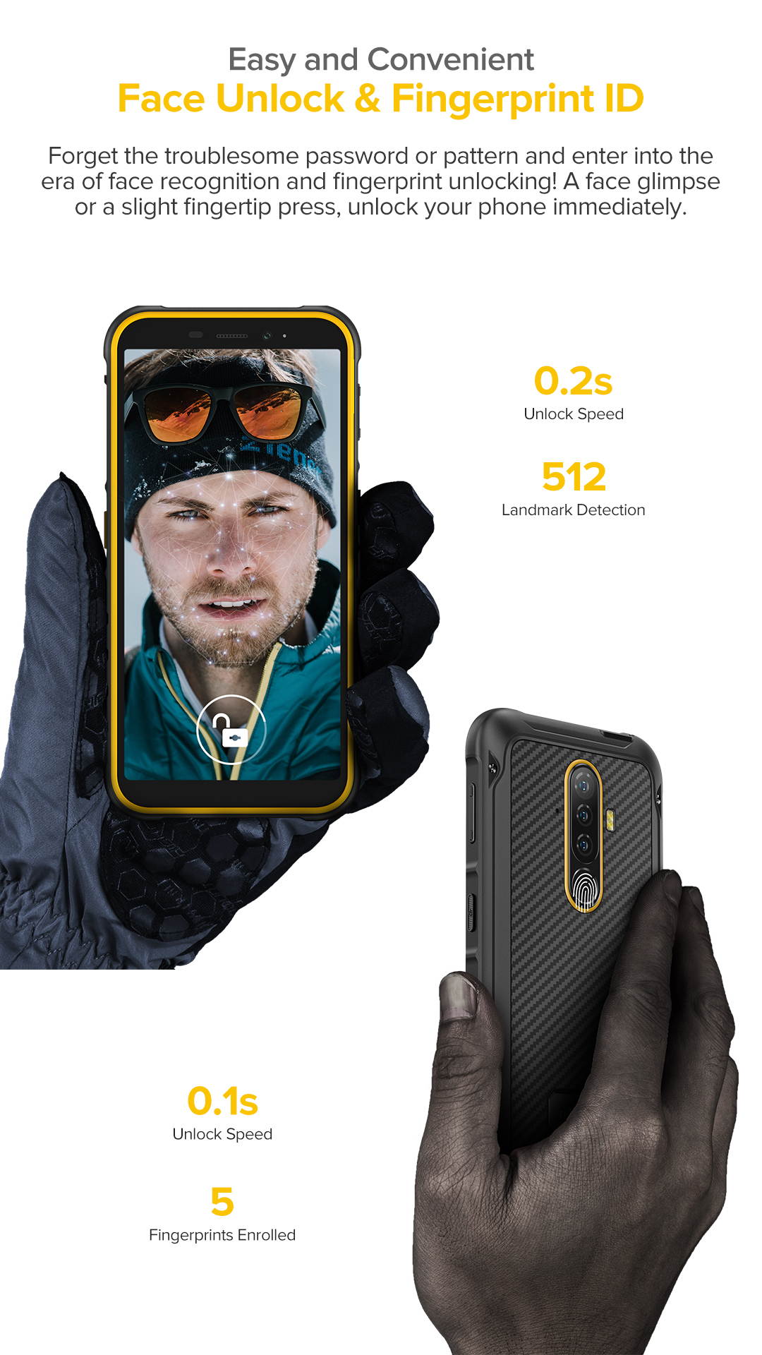 Ulefone Armor X8 4GB + 64GB Unlocked Rugged Phones, Android 10 Octa-core 13MP Triple Rear Camera + 8MP Front Camera, 5.7" HD+ 5080mAh Battery, Global Dual SIM 4G Rugged Smartphones