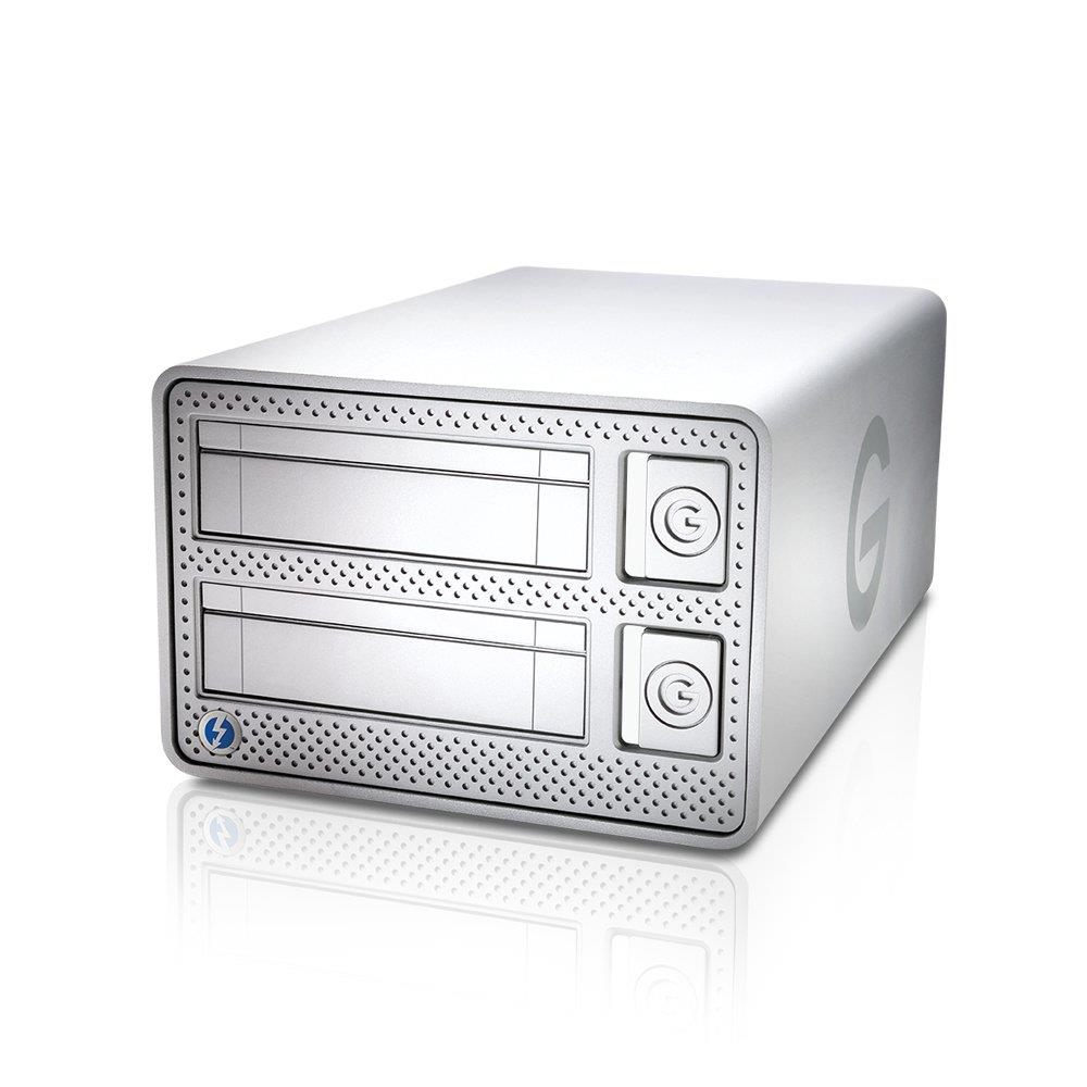 G-Technology G-DOCK ev Enclosure with Two bay Thunderbolt Storage Solution, RAID 0,1