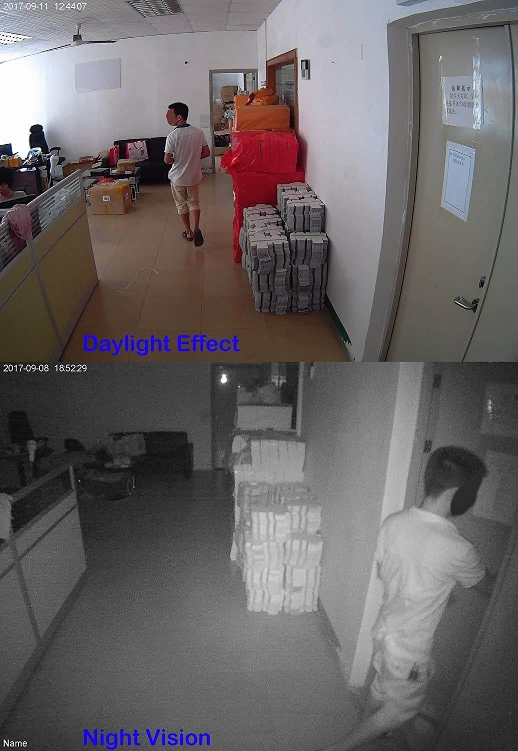 Hack Proof Home Office Security Camera, eoqo 1080p H.264 Codec Battery Powered PIR Motion Sensor Detect Night Vision Standalone Backup Surveillance Camera System | 3-12 Months Standby (White)