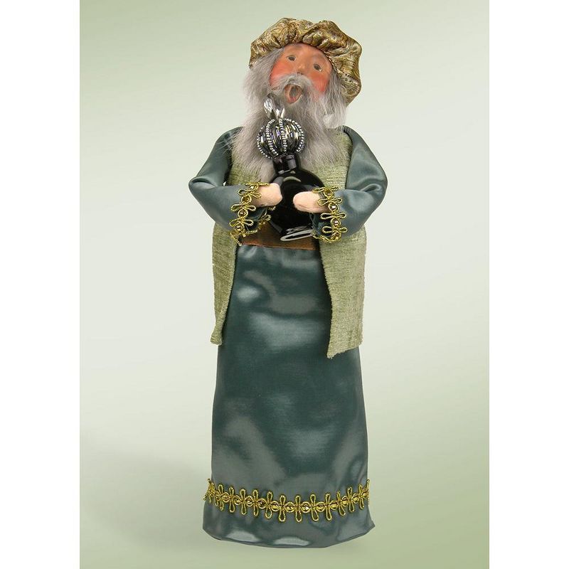 Byers Choice 13.5" Blue Garbed Wise Man with Frankincense Christmas Caroler Figure