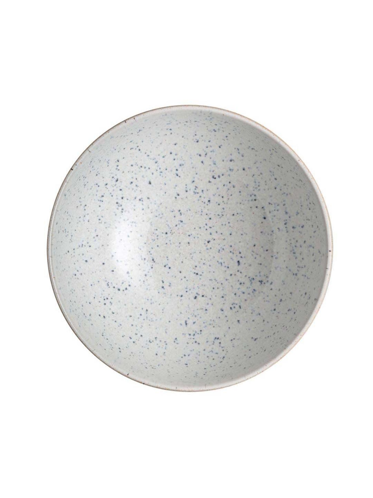 DENBY Studio Blue White Stoneware Chalk Rice Bowl (480 ml) - Set of 1