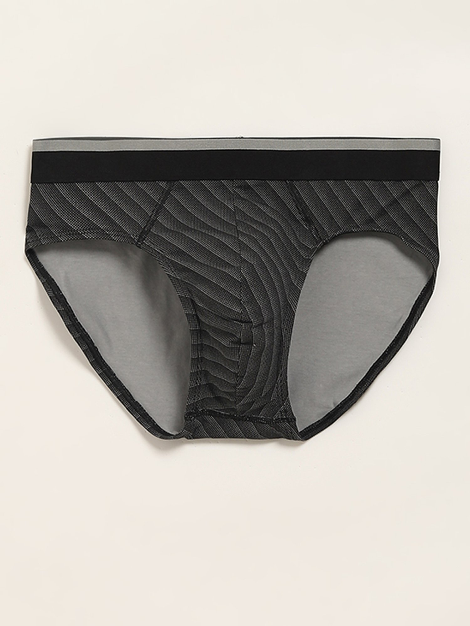 WES Lounge by Westside Black Printed Relaxed Fit Briefs - Pack of 3