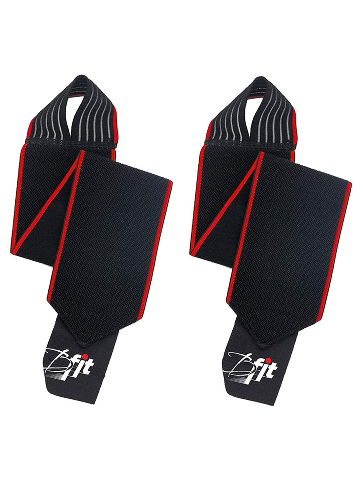 B Fit Pair of Weightlifting Support Straps with Thumb Loops
