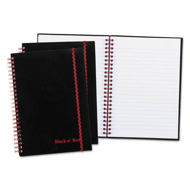 Black n Red 67026 Twinwire Semi Rigid Notebook Plus Pack, Legal, 8 1/4 X 5 7/8, 70 Sheets, 3/Pk