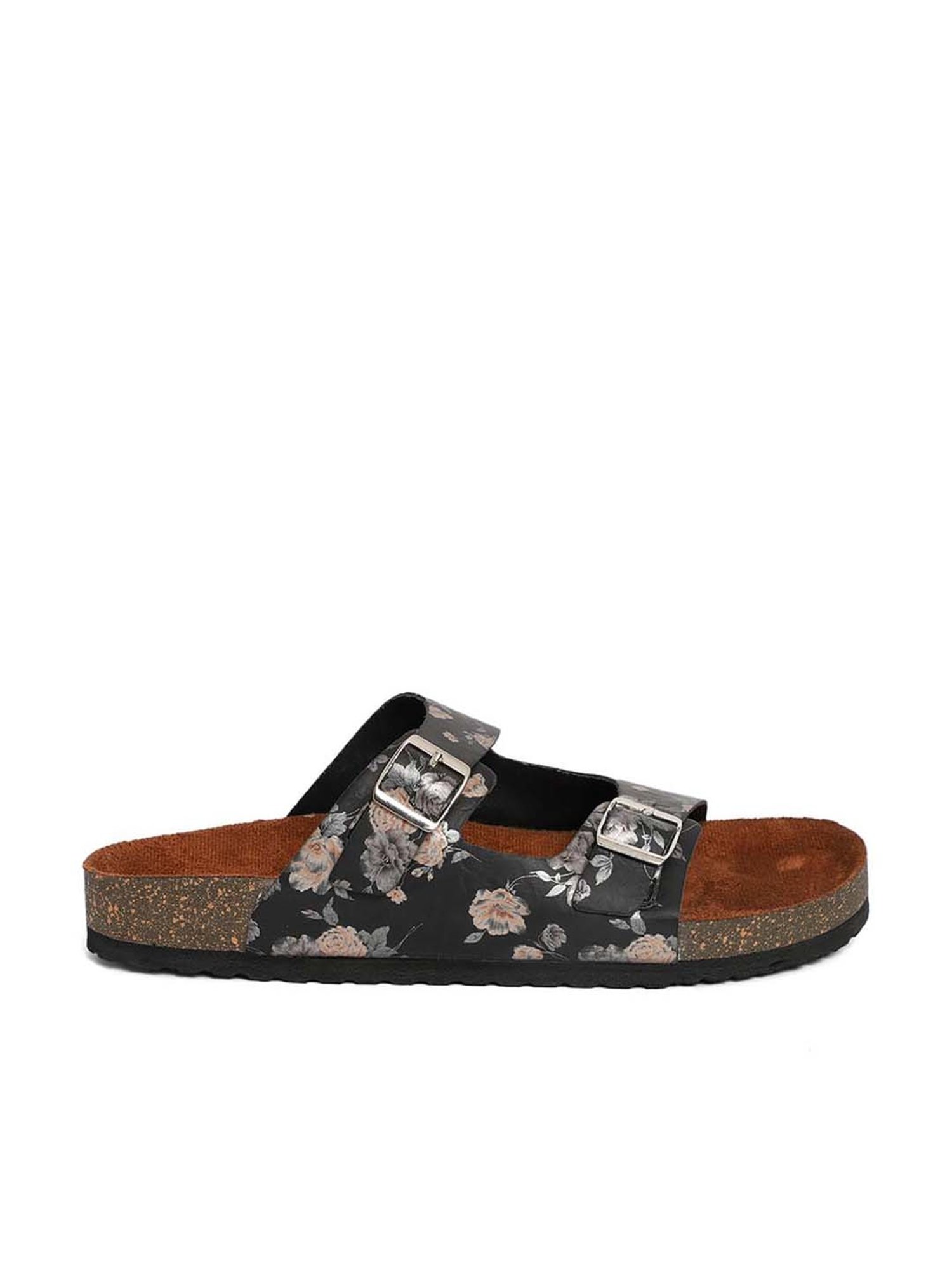 Mozafia Women's Black Casual Sandals