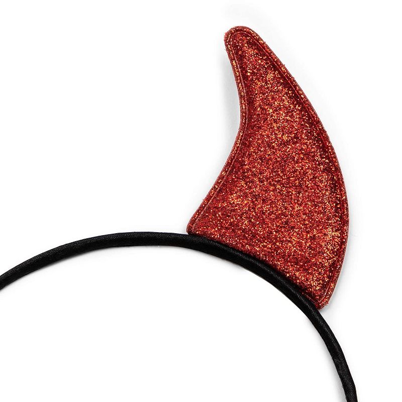 Spooky Central 6-Pack Devils Horns Headband, Cute Halloween Costume Accessories Party Favors Props, 3 in