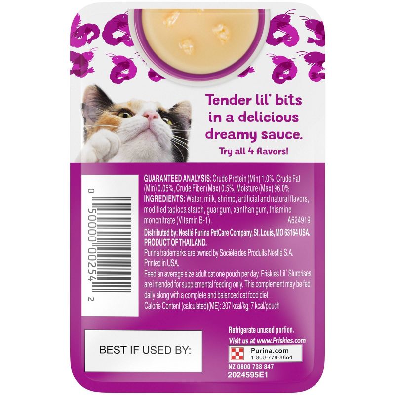 Friskies Lil' Slurprises Compliments Saltwater Shrimp Wet Cat Food - 1.2oz