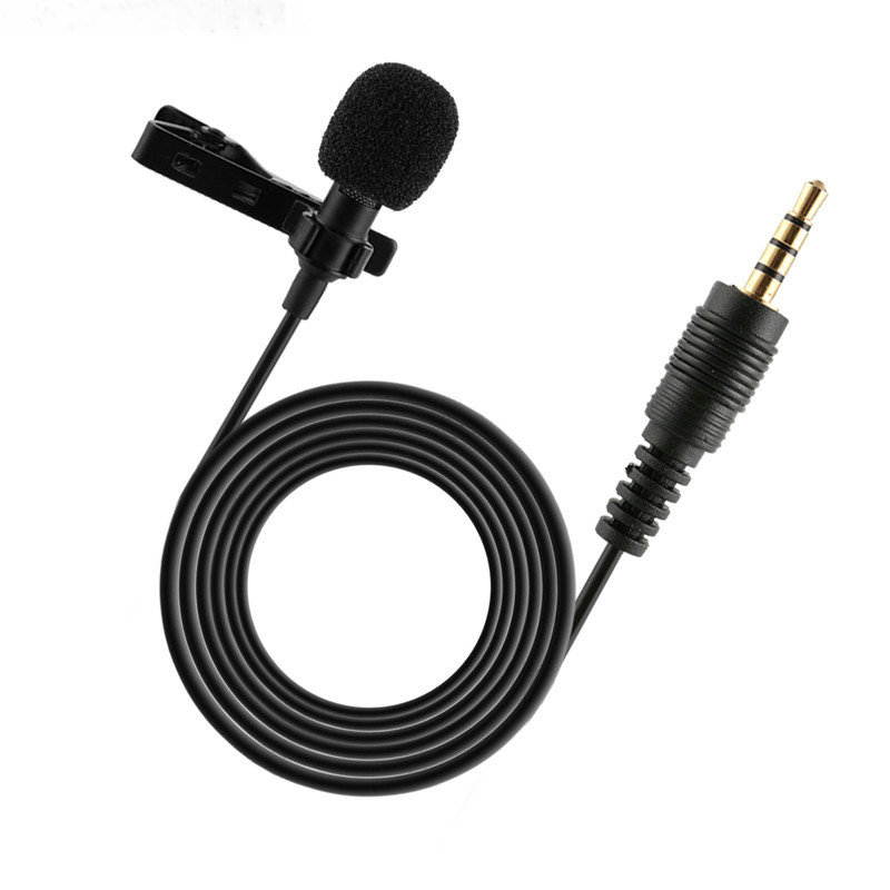 Professional For Phone Portable Mini Stereo HiFi Sound Quality Condenser Microphone Clip Lapel Mic