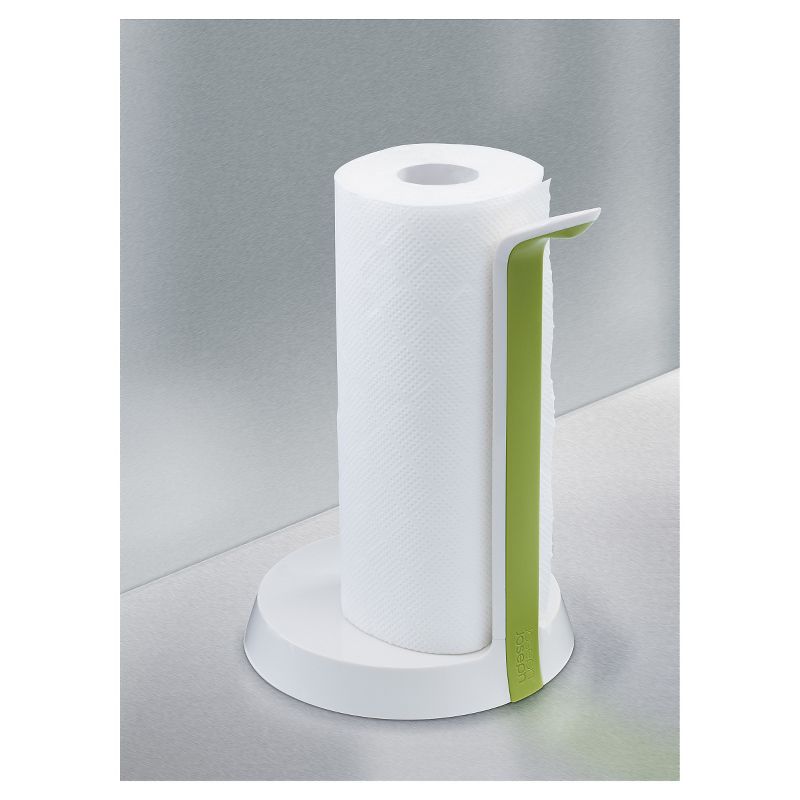 Home Basics  Easy Tear Bamboo Paper Towel Holder with Weighted Base, Natural