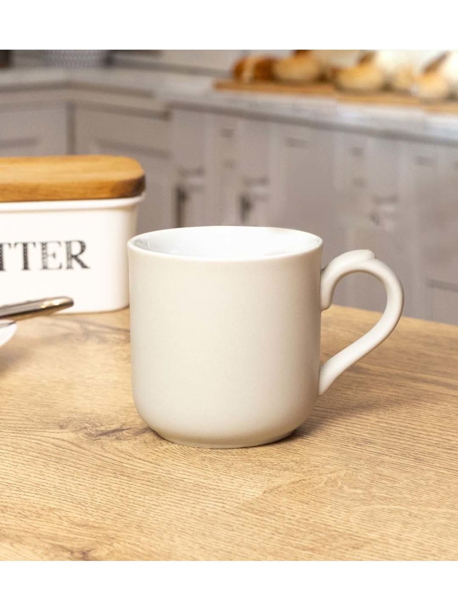 London Pottery Farmhouse Ivory Stoneware Tagged Mug (0.25 L)