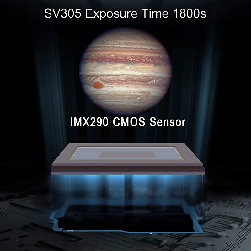 SV305 Telescope Camera CMOS Digital Eyepiece USB 2MP 125 inch Astronomy Camera Dynamic Observation for Telescope Planetary Viewing Photography