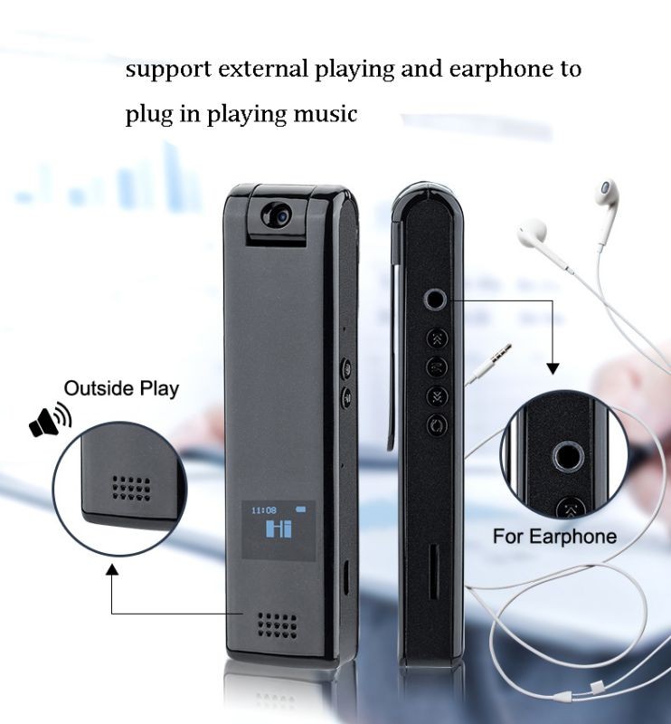 Digital Pen Recorder Video Voice Recording HD 1080P Pen Camera Voice Control Recorded Mini Camcorder With OLED Screen Play External