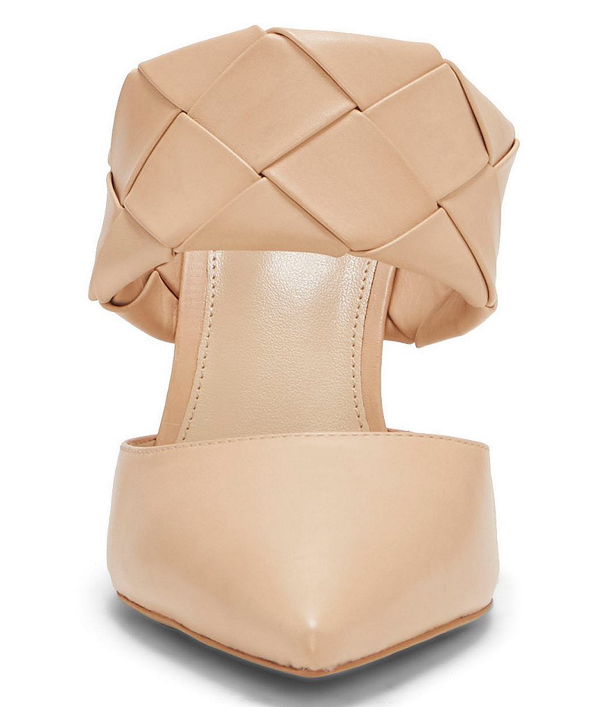 Vince Camuto Alandra Leather Woven Banded Mules