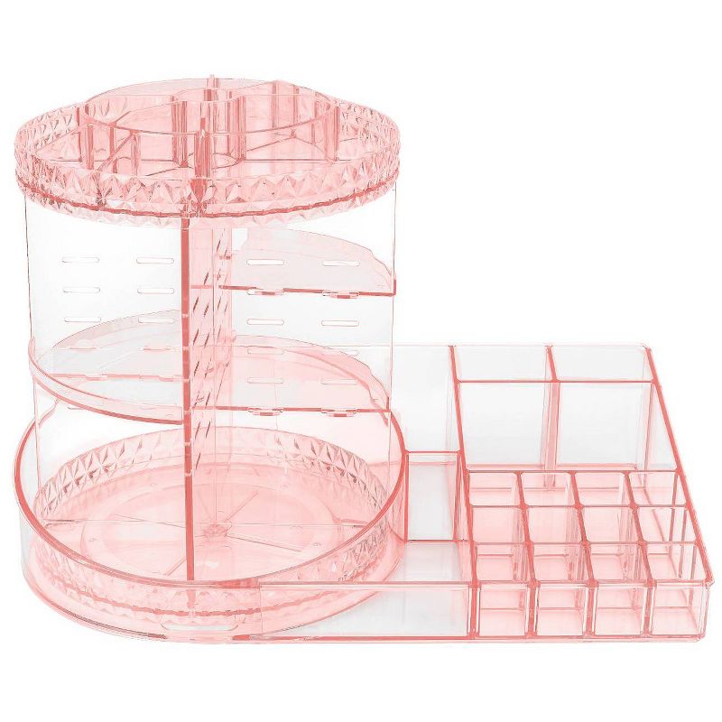 Sorbus Rotating Makeup Organizer Station - Pink