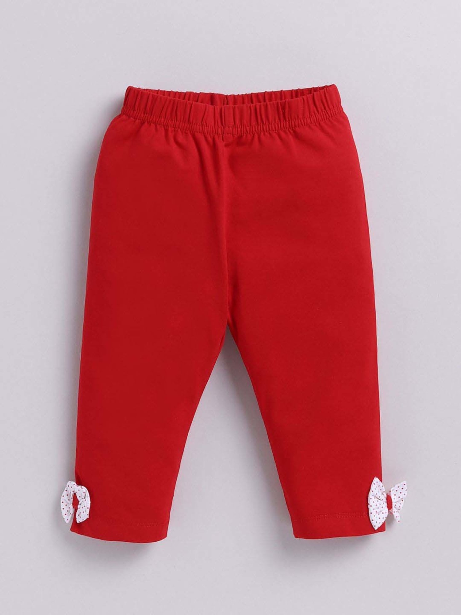 ANNIE Girls Red & White Cotton Printed Co-ord set