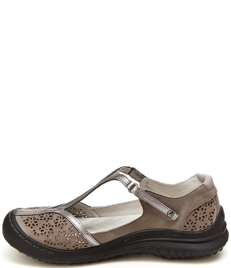 Jambu Creek Suede T-Strap Flat Shoes