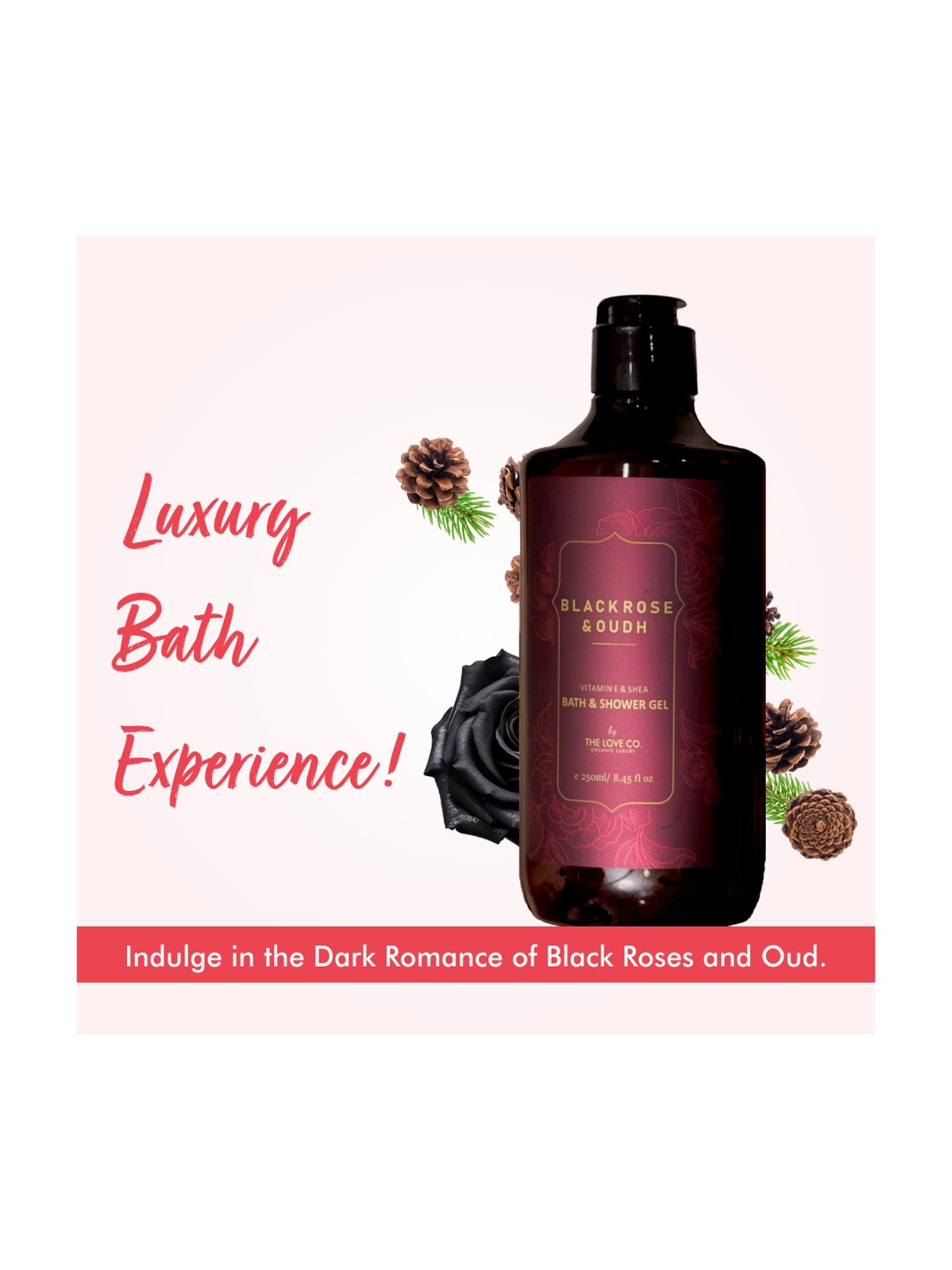 The Love Co. Black Rose & Oud Body Wash - 250 ml