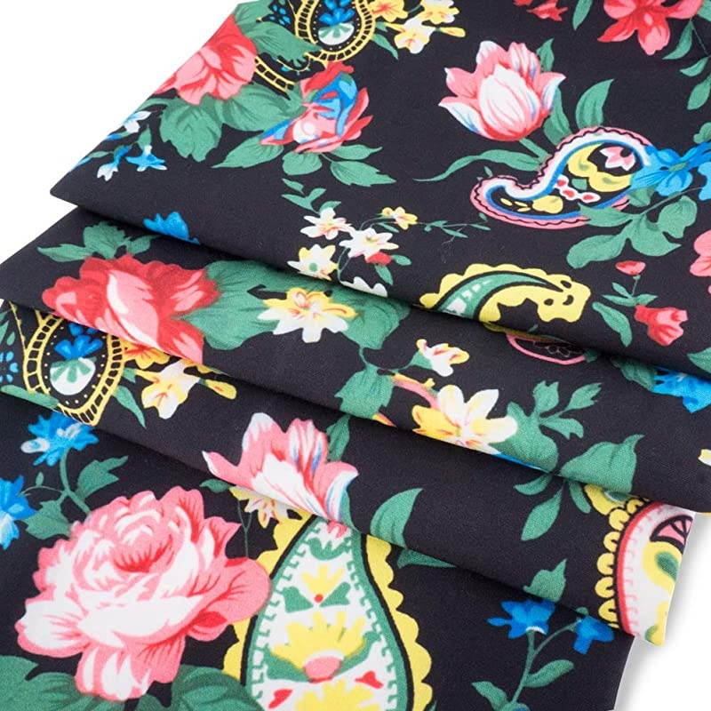 Soft Scarf Camera Neck Shoulder Strap Belt Compatible with All DSLR/SLR/Digital Camera (DC) / Instant Camera Etc, Black Multi Floral