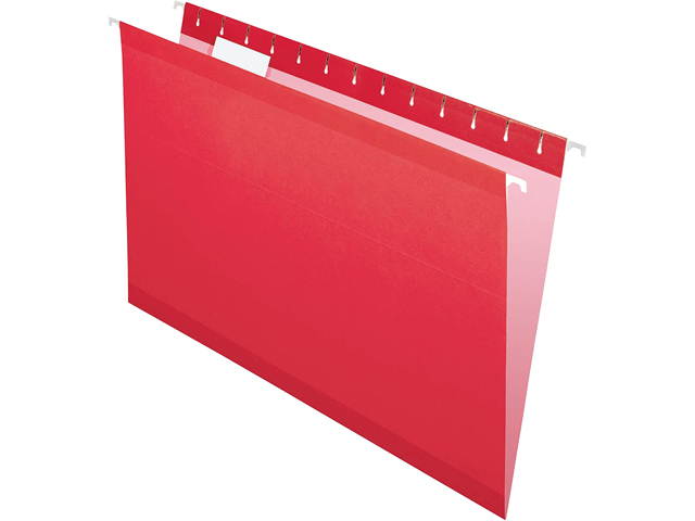 04153 1/5 ASST Pendaflex Reinforced Hanging Folders, Legal Size, Assorted Colors, 1/5 Cut, 25/BX