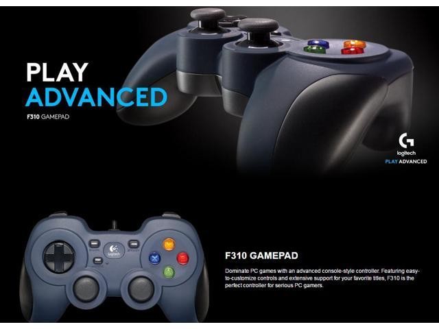New: Logitech Gamepad F310, Extensive Game Controller game pad , customizable controls & familiar layout,Stream Big Picture.Play on your TV, 4-switch D-Pad , Easy to Set up and use, Comfortable Grip