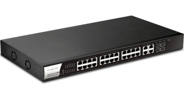 Draytek VigorSwitch P1280-IPT 24 Port PoE WebSmart Gigabit Switch