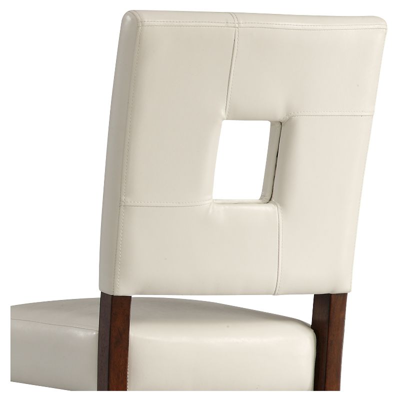 Set of 2 Troy Keyhole Dining Chair Wood White - Inspire Q