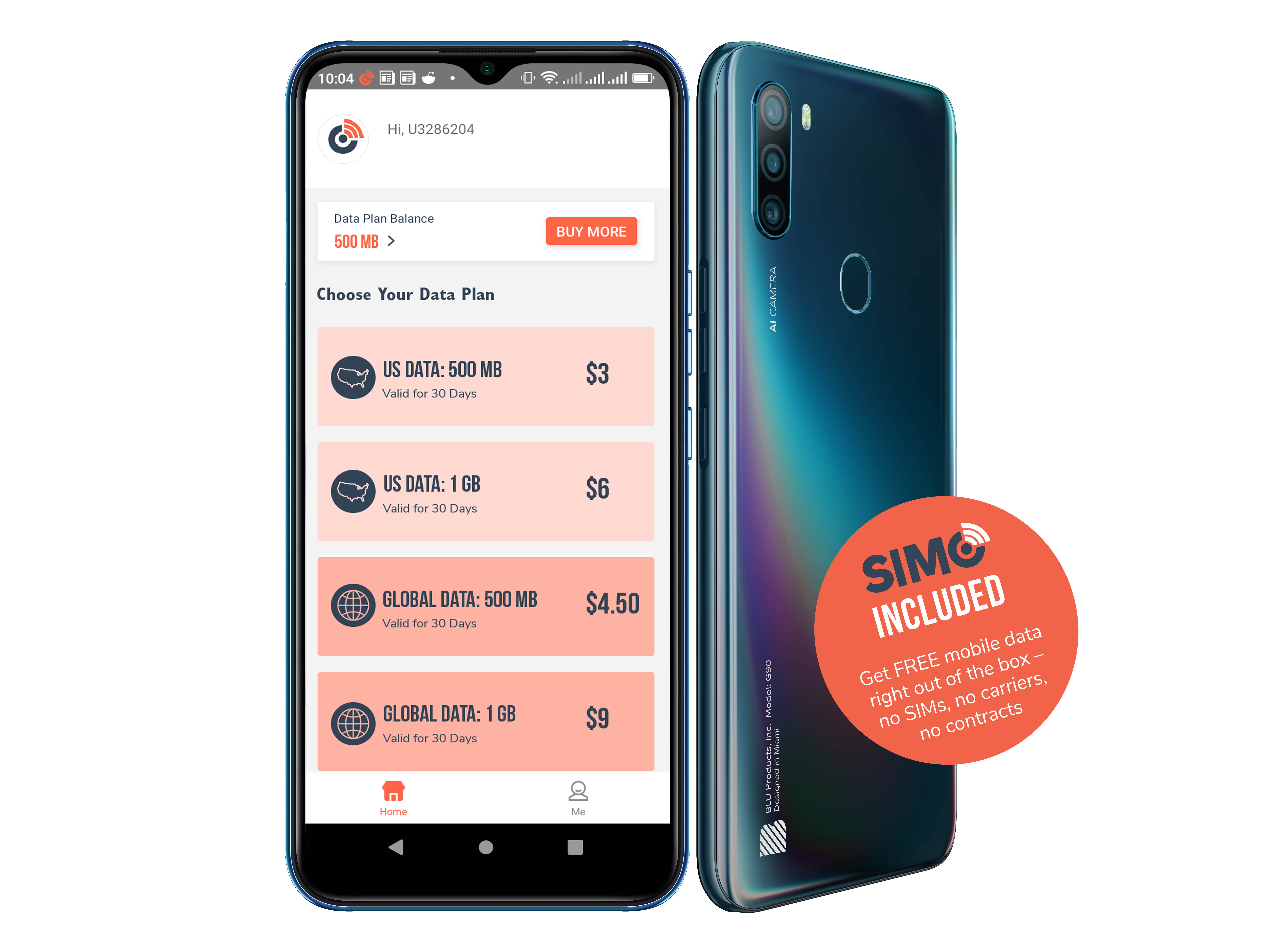 BLU G90 G0310WW 64GB Dual SIM GSM Unlocked Android SmartPhone w/ Triple Camera 16MP