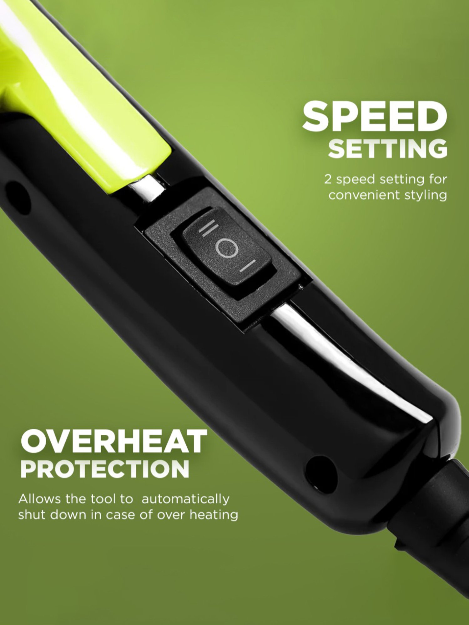 Ikonic Me Mini Speedy Hair Dryer - Green