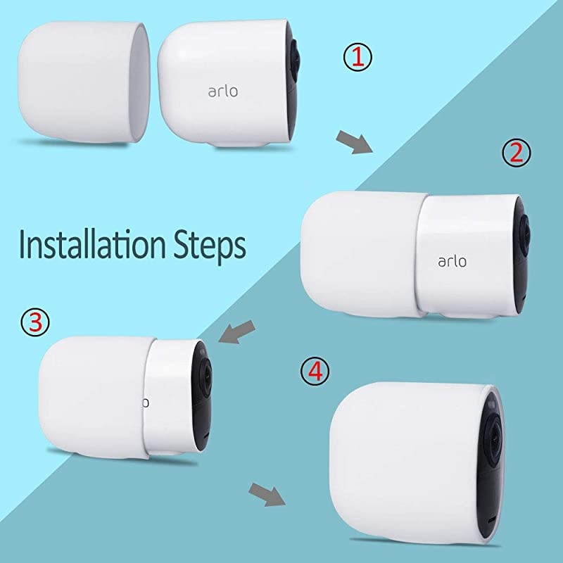 Skin for Arlo Pro 3 Protective Cover Case for Arlo Ultra and Arlo Pro 3 Form Fitting Accessories White 3 Pack