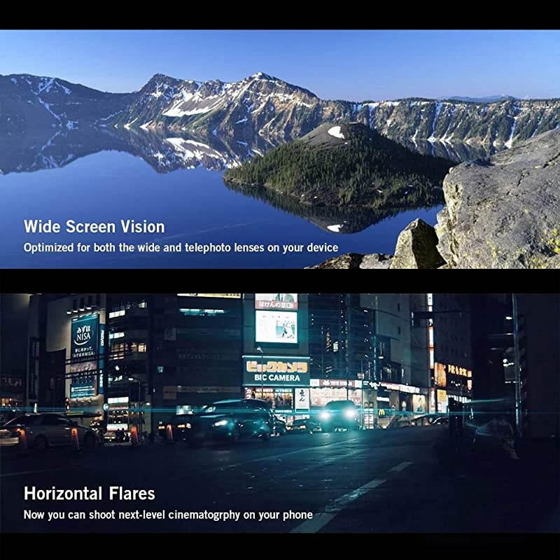 133x Mobile Anamorphic Lens Shot by Filmic App with The Horizontal Light Flare ONLY for iPhone Xs Max