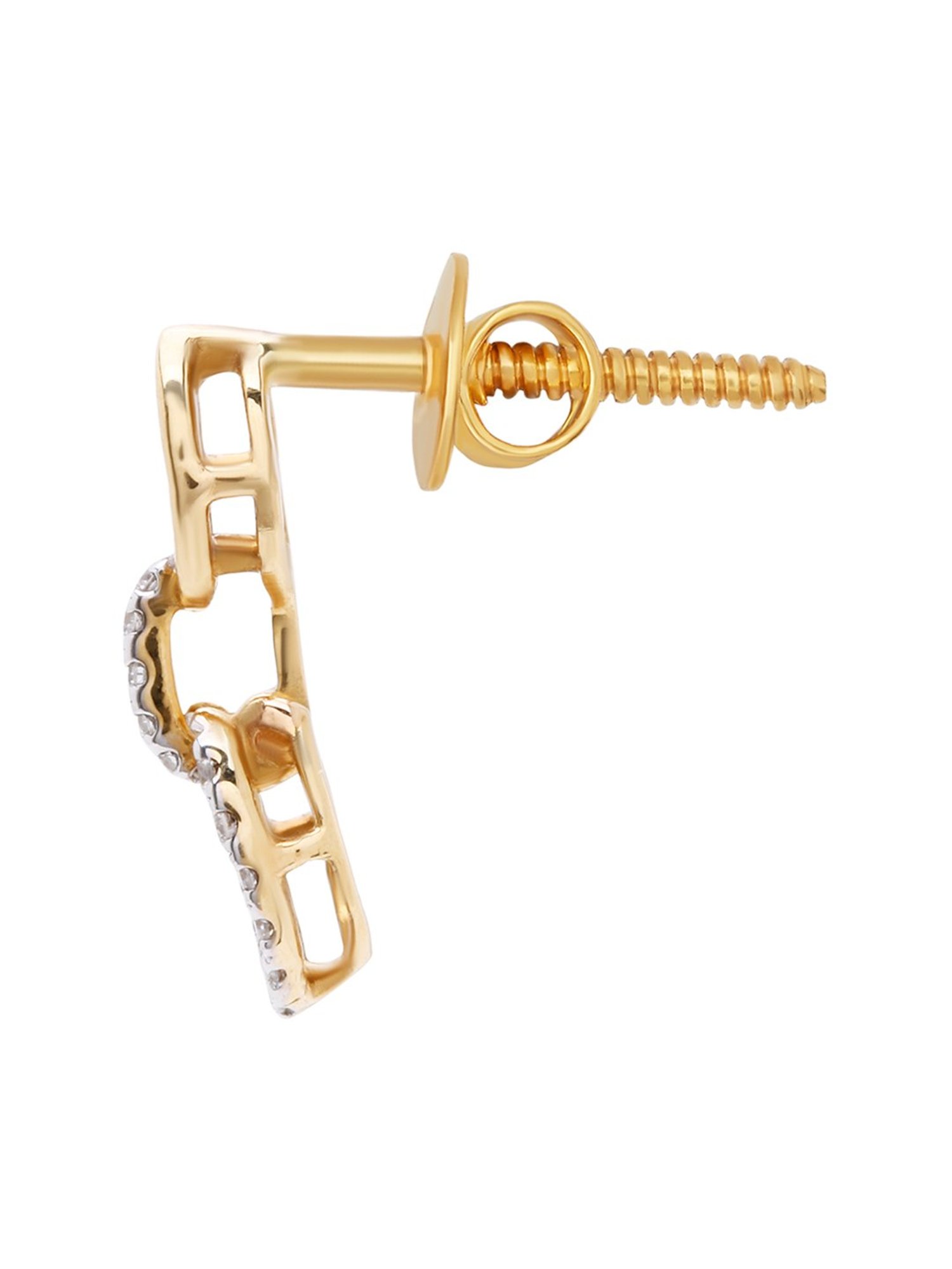 Waman Hari Pethe Jewellers 18k Gold & Diamond Earrings for Women