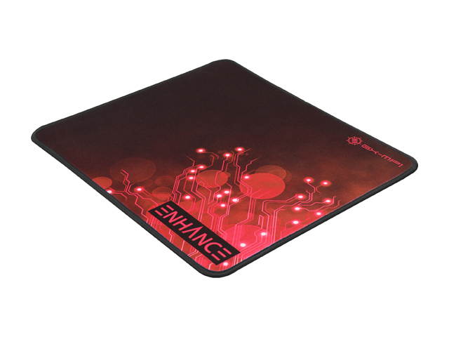 ENHANCE Pro Gaming Mouse Pad Extended Red - Precision Tracking Surface, Non-Slip Base and Anti-Fray Stitching