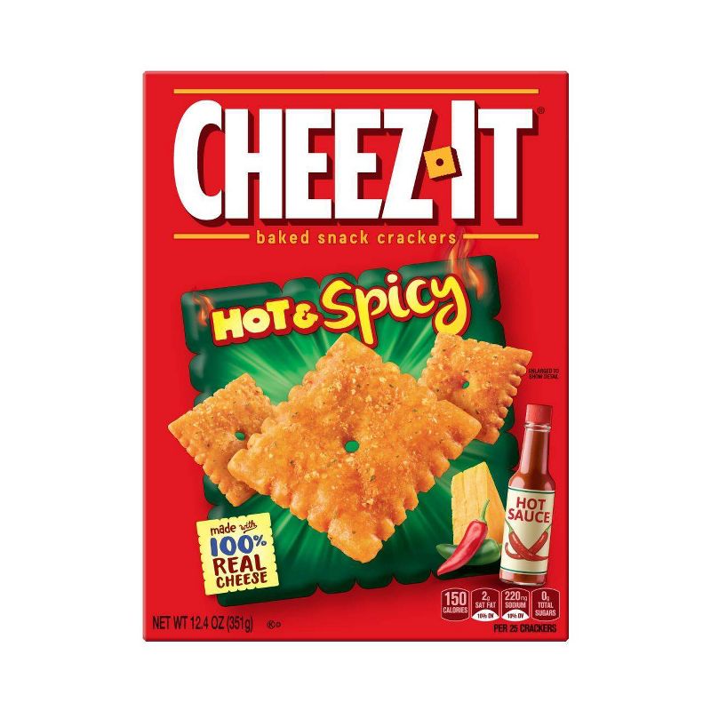Cheez-It Hot & Spicy Baked Snack Crackers - 12.4oz