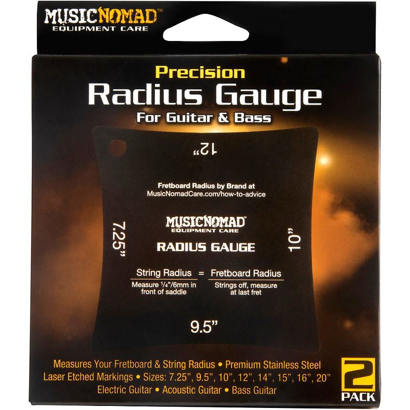 Music Nomad Precision Radius Gauge Set - 2 Pak